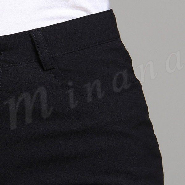 Minana 送料無料通勤 リクルート オフィス 事務服にぴったり ストレートパンツ レディース スラックスパンツ ブラック ロングパンツ 長ズボン 黒 就活 ス Zoko