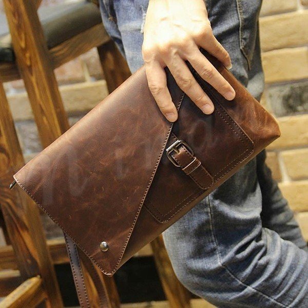 Minana クラッチバッグ メンズ Pu レザー バッグ 革 バッグ カバン 紳士用 鞄 男性用 セカンドバッグ 通勤 ビジネス