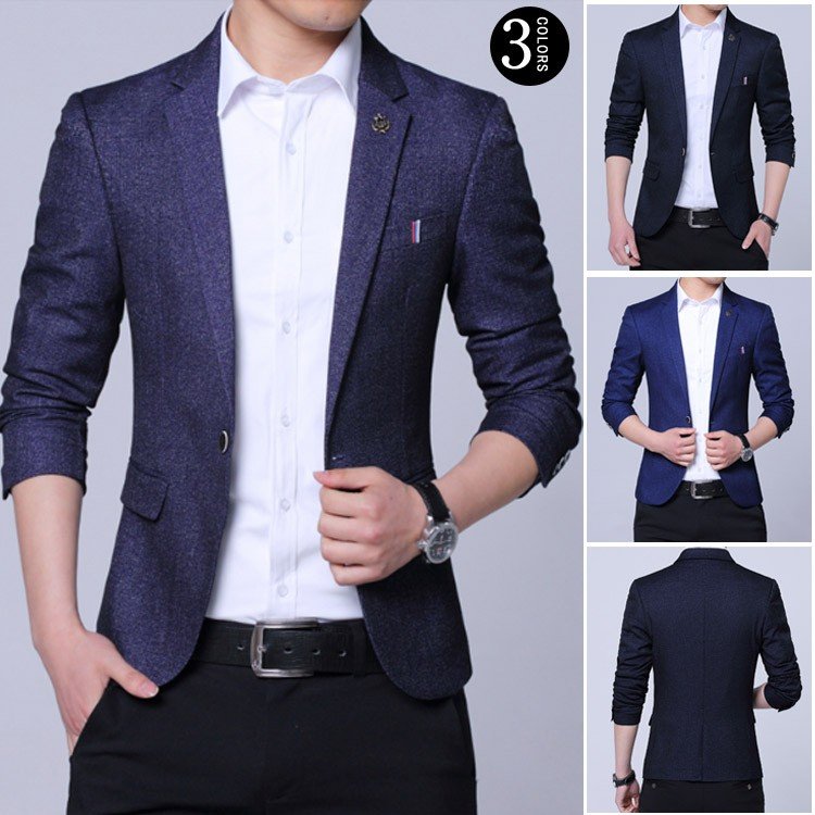 Minana ジャケット メンズ テーラード ブレザー 無地 ビジネス アウター 春 秋 通勤ジャケット カジュアルジャケット スリム Jacket 新作