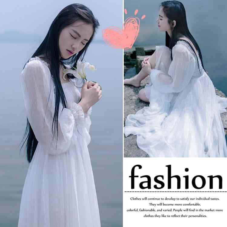 Minana マキシワンピース シフォンワンピース ドレス マキシ丈ワンピース 通勤 結婚式 白 ホワイト 春 ロング マキシワンピ ワンピース レディース