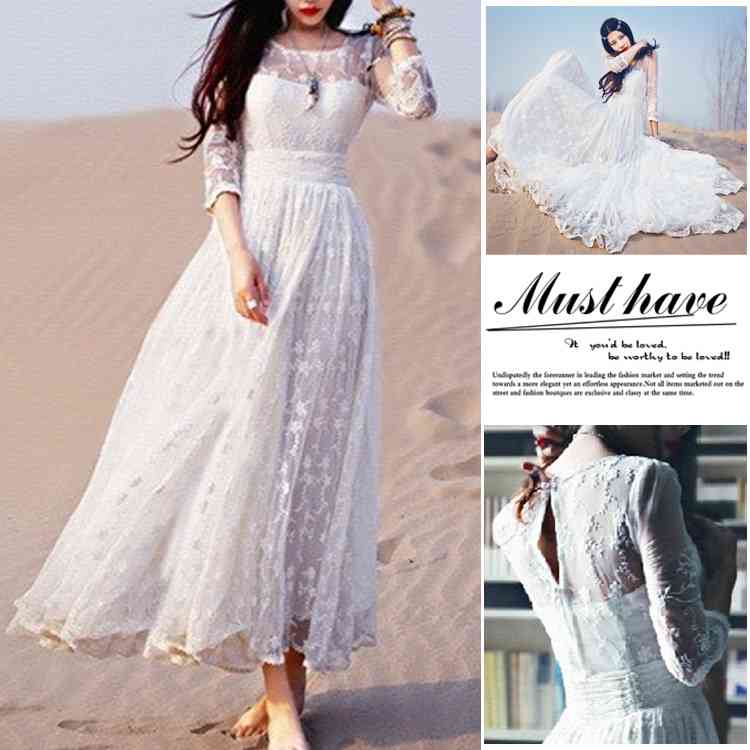 Minana マキシワンピース シフォンワンピース ドレス マキシ丈ワンピース 通勤 結婚式 白 ホワイト 春 ロング マキシワンピ ワンピース レディース