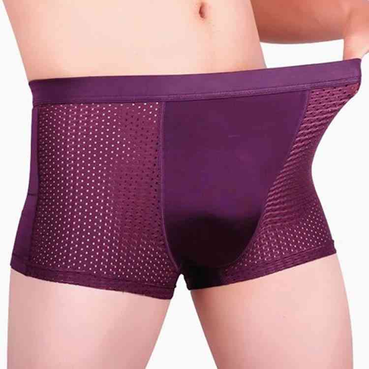 Minana メンズ下着 メンズインナー ボクサーパンツ メンズパンツ 男性下着 モダールパンツ メッシュパンツ ランジェリー アンダーウェア 柔らかい