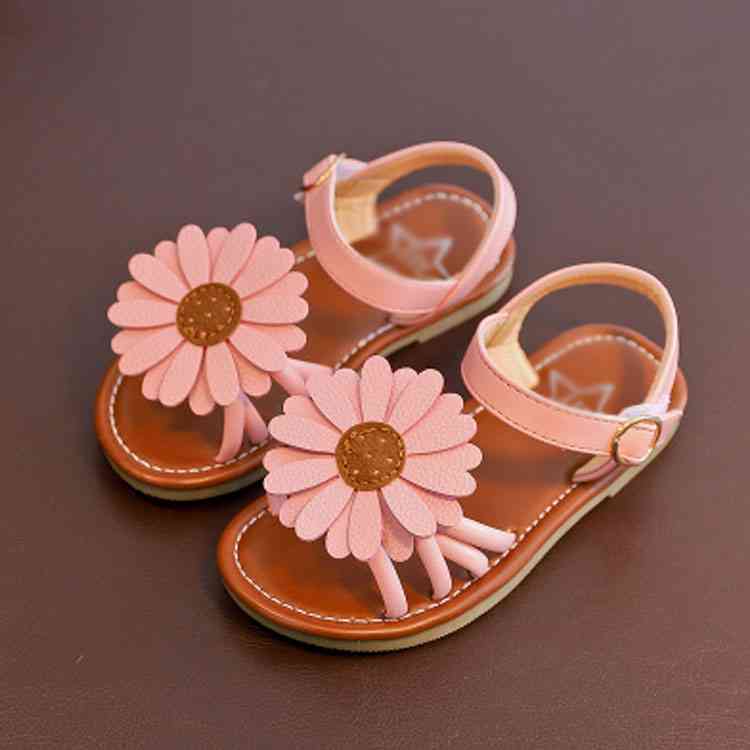 Minana キッズ サンダル 女の子 子供靴 子ども靴 夏 新作 ひまわり 花 16 8cm 17 4cm 18cm 18 6cm 19 2cm 19