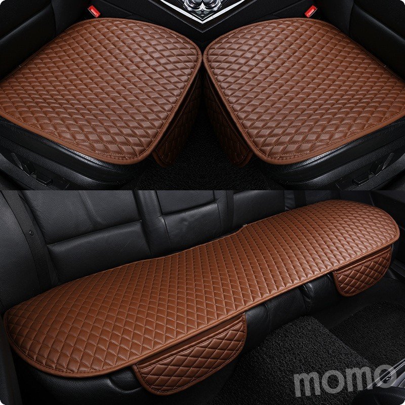 Minana 車用 シートカバーセット カーシートクッショ 前座席用2枚 後部座席用1枚 座布団クッション 座席シート 3枚組 カー用品 脱とても簡単 滑り止め