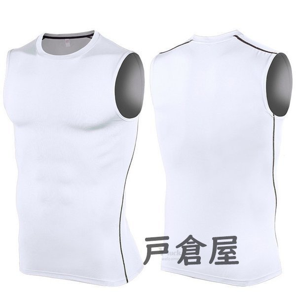 Minana 加圧シャツ メンズ スポーツウェア タンクトップ ノースリーブ アンダー Tシャツ コンプレッションウェア インナー トレーニング 夏