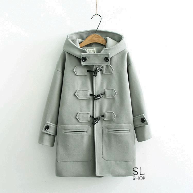 Minana スクールコート レディース ダッフルコート 女子 中綿ジャケット 学生 中学生 軽い フード付き 厚手 暖かい 通学 カジュアル