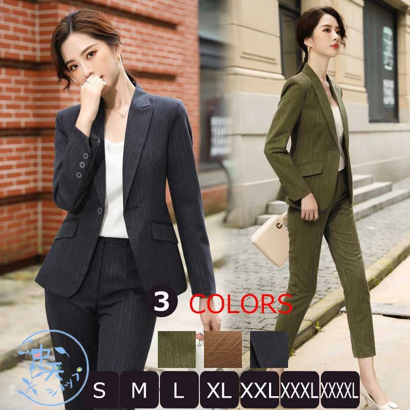 Minana パンツスーツ卒業式大きいサイズパンツスーツレディース２０代 40代2点セットお呼ばれテーラードジャケット パンツフォーマル秋冬 入学式 面接 結婚式 ４xl