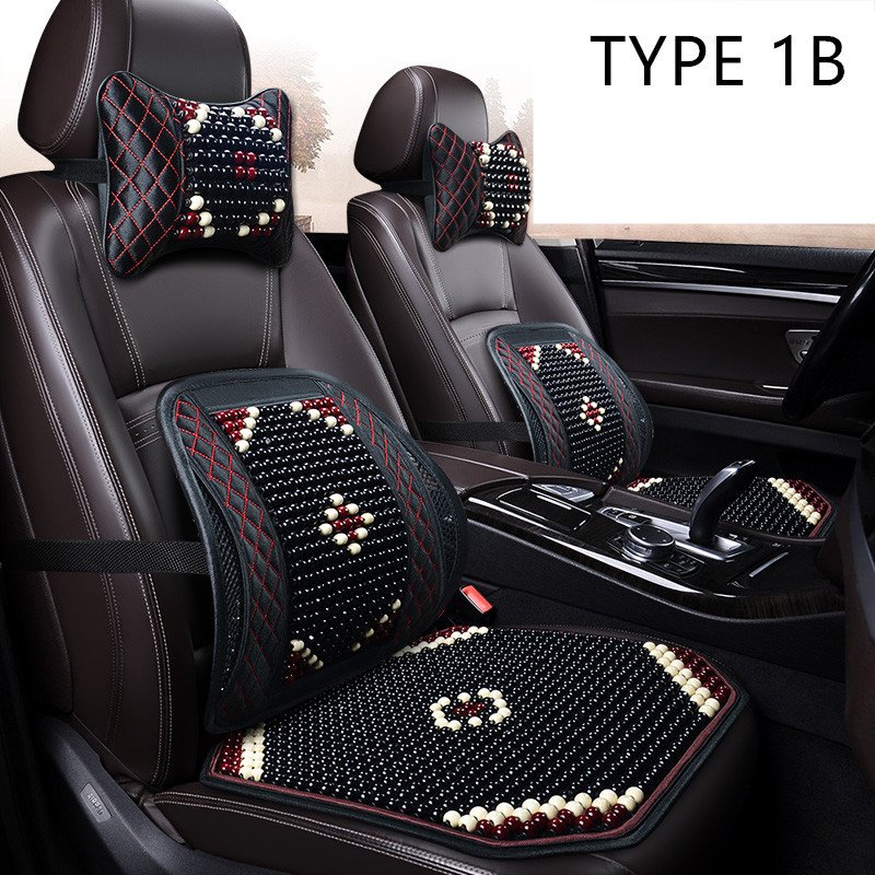 Minana 車 シートカバー 車用 内装パーツ カークッション カーシート ｌ字型クッション 椅子カバーマット ソファクッション 首枕附 前座席用1枚