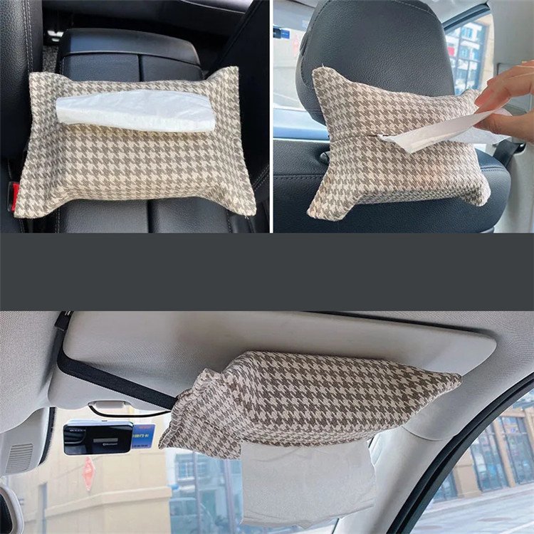 Minana 車 ティッシュ 車用ティッシュボックス 車用ティッシュカバー 後部座席収納 ティッシュケース 便利 車用品 車載 車内便利 車内収納 アクセサリー