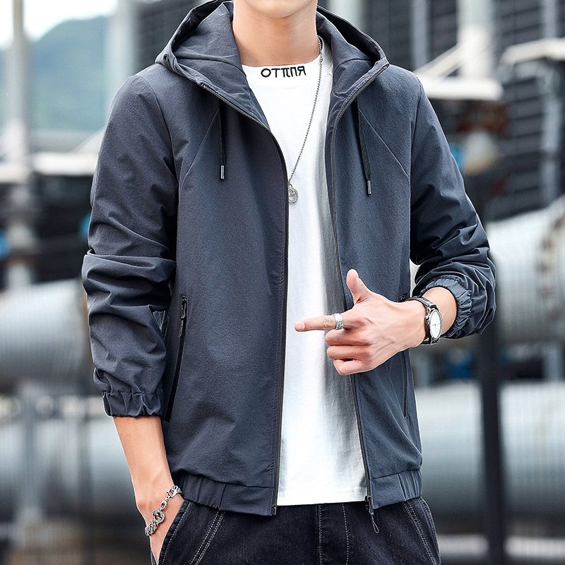 Minana 春 新作 マウンテンパーカー メンズ 秋 ジャケット ブルゾン ウィンドブレーカー 秋ジャケット おしゃれ 登山 ブルゾン メンズアウター 防風 カジュアル 薄手