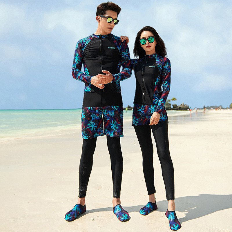 Minana 水着 ラッシュガード ペアルック レディース メンズ 長袖 上下セット ラッシュガード おすすめ ラッシュガード カップル レギンス ダイビング 水着