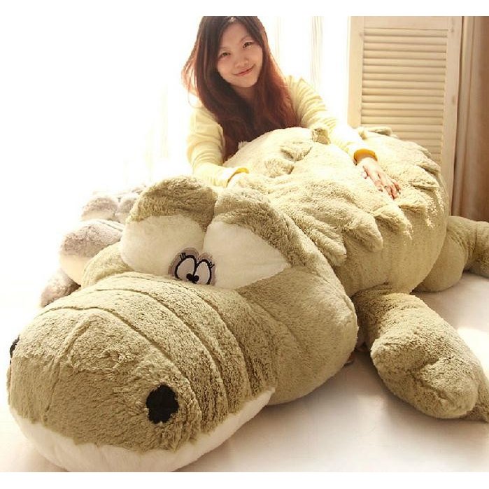 Minana 超特大 ぬいぐるみ ワニ 鰐 特大 2色 160cm 可愛いわに抱き枕 動物 プレゼント ふわふわで癒される 柔らか おもちゃ 置物 お祝い 記念日 ベビーギフト 出産祝い