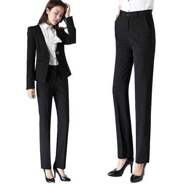 Minana レディース 薄手 ビジネスオフィスパンツ 春夏秋チノパン スーツズボン 仕事 カジュアル通勤スリム スキニー美脚 細身スーツ生地 送料無料