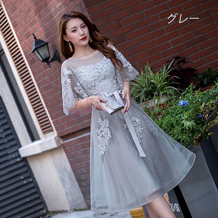 欠品カラー再入荷 結婚式フォーマルドレス レース 体型カバー おしゃれ 代 30代 40代 50代 ひざ丈 ドレス ワンピース二次会 花嫁 演奏会 親族 女性 袖あ 目玉商品 Www Centrodeladultomayor Com Uy