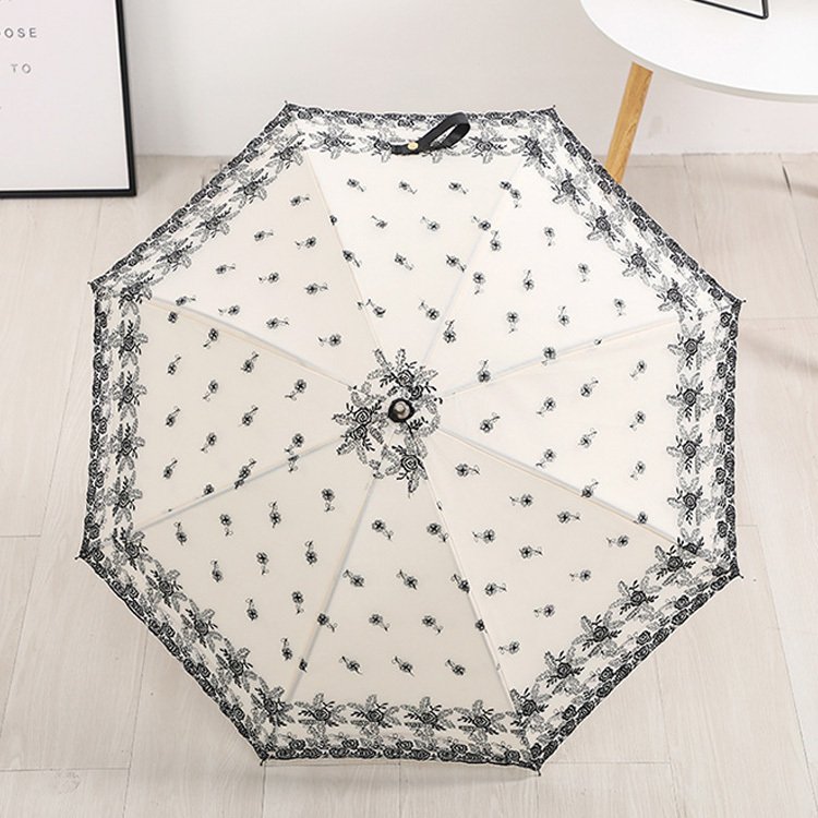 Minana 長傘 レディース 長柄 レース日傘 雨傘 晴雨兼用かさ 大きいサイズ Uvカット 紫外線カット 梅雨対策 和傘 耐風 ワンタッチ長傘 オシャレ 女性用 8本骨 おしゃれ