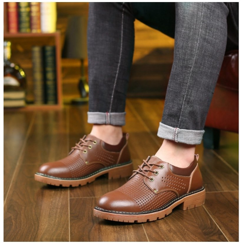 Minana 本革 メンズ 革靴 カジュアルシューズ ビジネスシューズ 通気 春 夏 メッシュビジネスシューズ 新生活