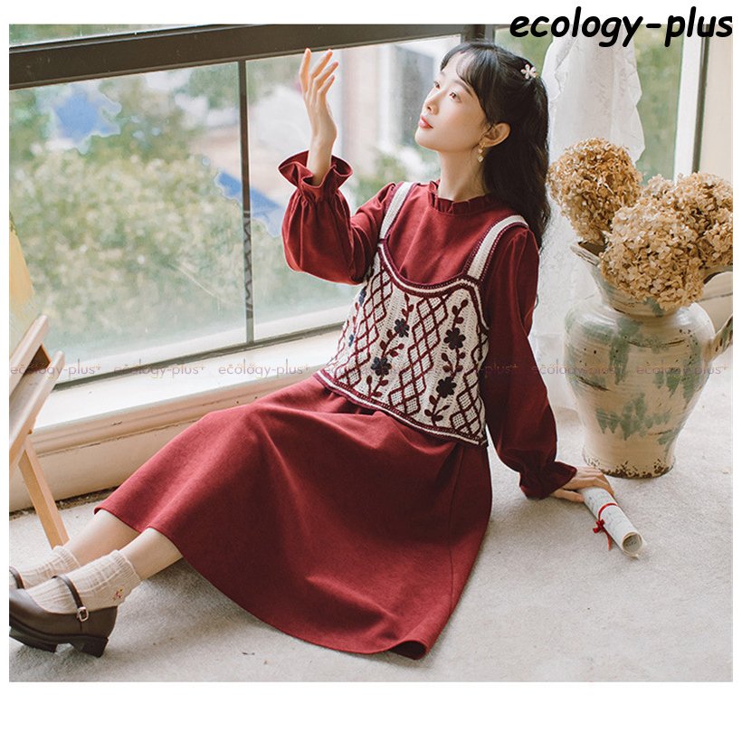 希少 大人気 2点セット レディース レース ワンピース ドレス スウェット ベスト ルロング丈 秋冬 ワンピース 韓国風 着痩せ 通勤 新作 春夏 オシャ 期間限定送料無料 Carlavista Com