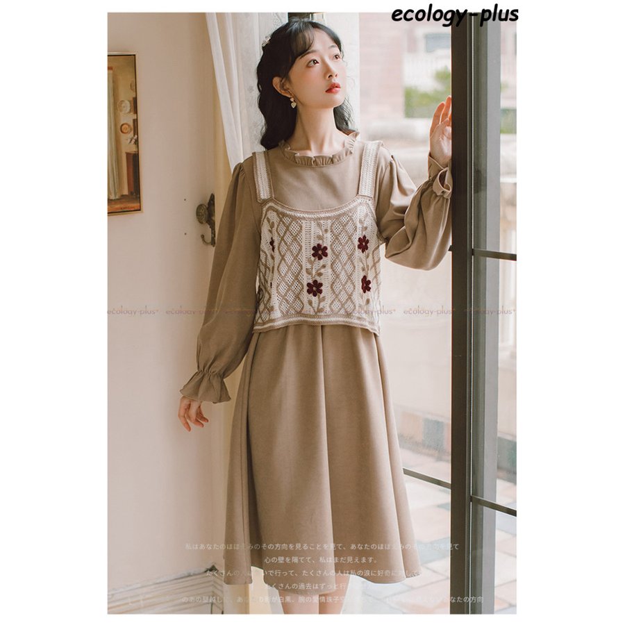 希少 大人気 2点セット レディース レース ワンピース ドレス スウェット ベスト ルロング丈 秋冬 ワンピース 韓国風 着痩せ 通勤 新作 春夏 オシャ 期間限定送料無料 Carlavista Com