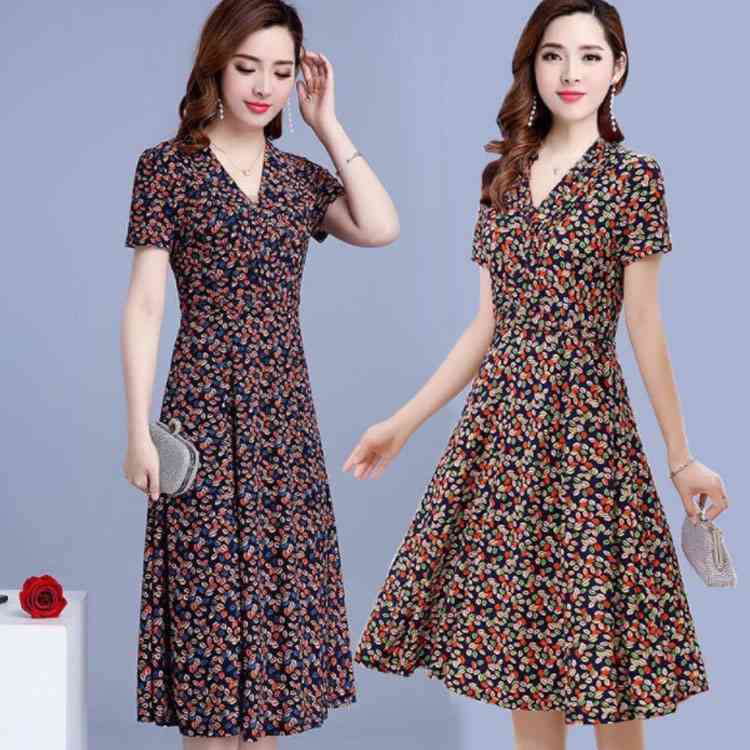 Minana 送料無料 ワンピース 花柄 半袖 着痩 ロングワンピース ミモレ丈 レディース 夏物 上品 大きいサイズ 30代 40代 50代 60代 体型カバー 新作 Minana 送料無料 ワンピース 花柄 半袖 着痩 ロングワンピース ミモレ丈 レディース 夏物 上品 大きいサイズ 30代 40代 50代 60代 体型カバー 新作