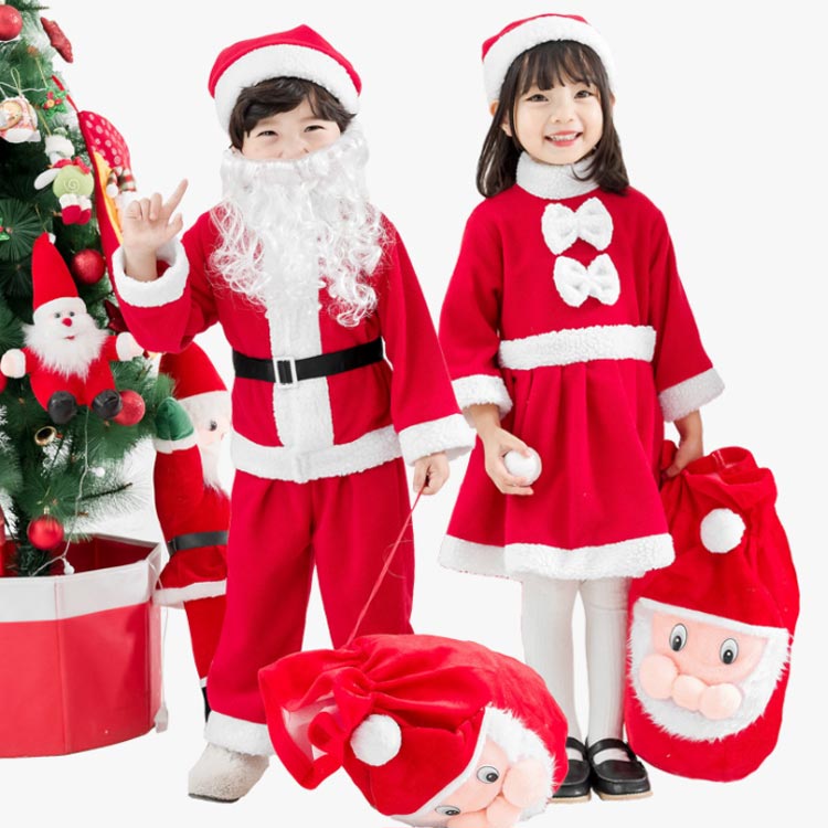minana / クリスマス サンタ 衣装 子ども キッズ サンタ服 サンタ ...