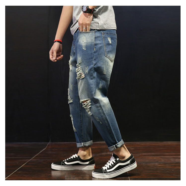 minana / 《送料無料》デニムパンツ メンズ ジーンズ ダメージ加工