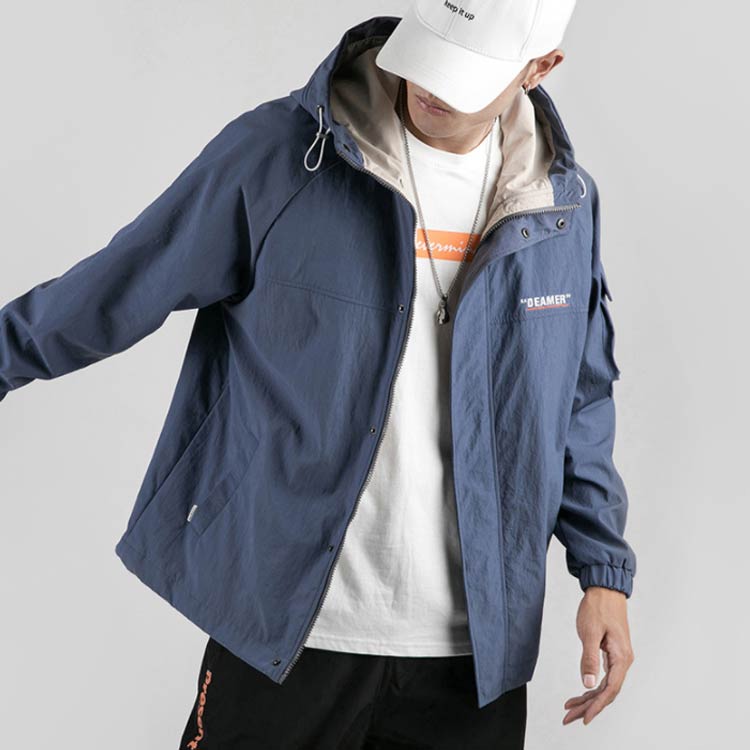 Minana ウインドブレーカー マウンテンパーカ マウンテンパーカー メンズ ストリート アウトドア パーカー ジップアップ パーカー パーカ ジップパーカー ミリタリー ジャケット 防寒 作業 ライトアウター アメカジ