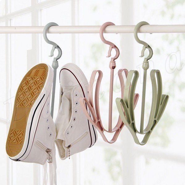 Minana 洗濯物干しシューズハンガー物干しハンガー靴用ハンガーシューズ用ハンガー靴干し乾燥洗濯用品洗濯ハンガー