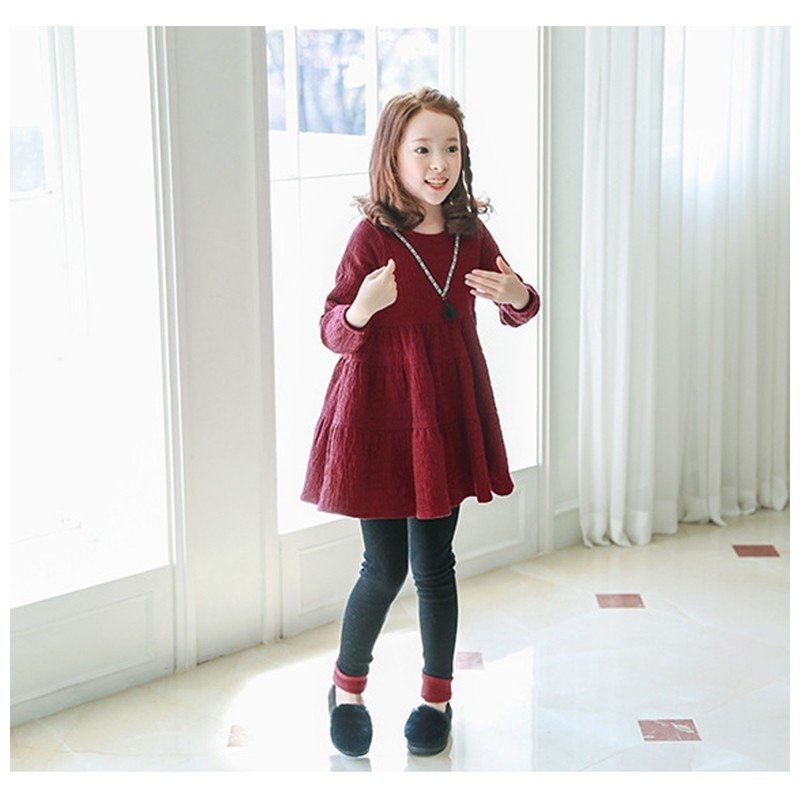 Minana ワンピース 子供服 女の子 かわいい ワンピース 入園 入学 フォーマル プリンセスドレス ワインレッド 110cm 1cm 130cm 140c