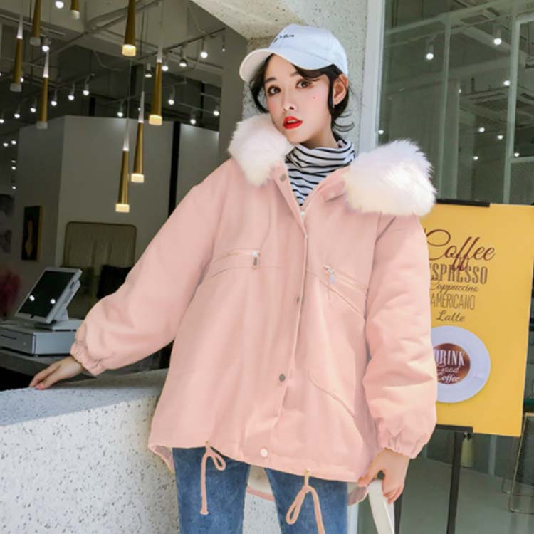 Minana 送料無料 全4色 4サイズ 裏ボア マウンテンパーカー ブルゾン モッズコート ミリタリー コート ボアブルゾン レディース ジャケット アウター ボア フェイクファー フード付き ビッグシルエット 大きいサイズ 秋 冬