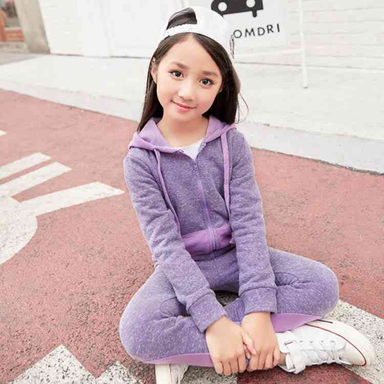 Minana スポティーキッズセットアップ パーカー スウェットパンツ 上下セット 女の子 韓国キッズセットアップ おしゃれ 配色