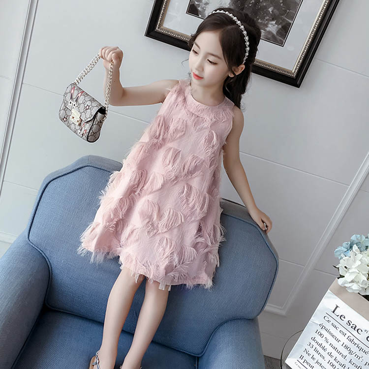 Minana 送料無料 ワンピース 子供服 ノースリーブ ミディアムワンピース 女の子 女児 ガールズ 袖なし ふんわり タンクワンピ タンクトップ 女の子 膝丈ワンピース 花柄レース チュール ラウンドネック フレア 爽やか 清楚 可愛い パーティ 海辺 旅行 夏物 夏新作