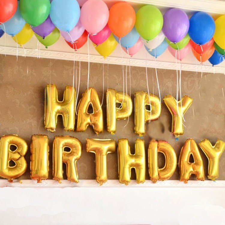 Minana バルーン誕生日birthday文字風船happy誕生日パーティーペットセレクトサプライズバースデー記念安い飾り